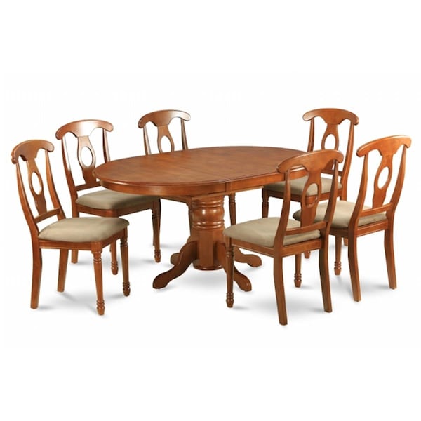 Homestyles 7 Piece Dining Room SetDining Table With Leaf and 6 Dining